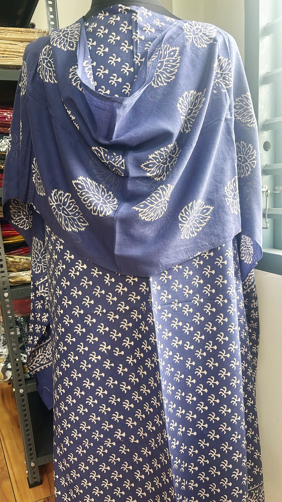 Jaipur block printed blue suit set