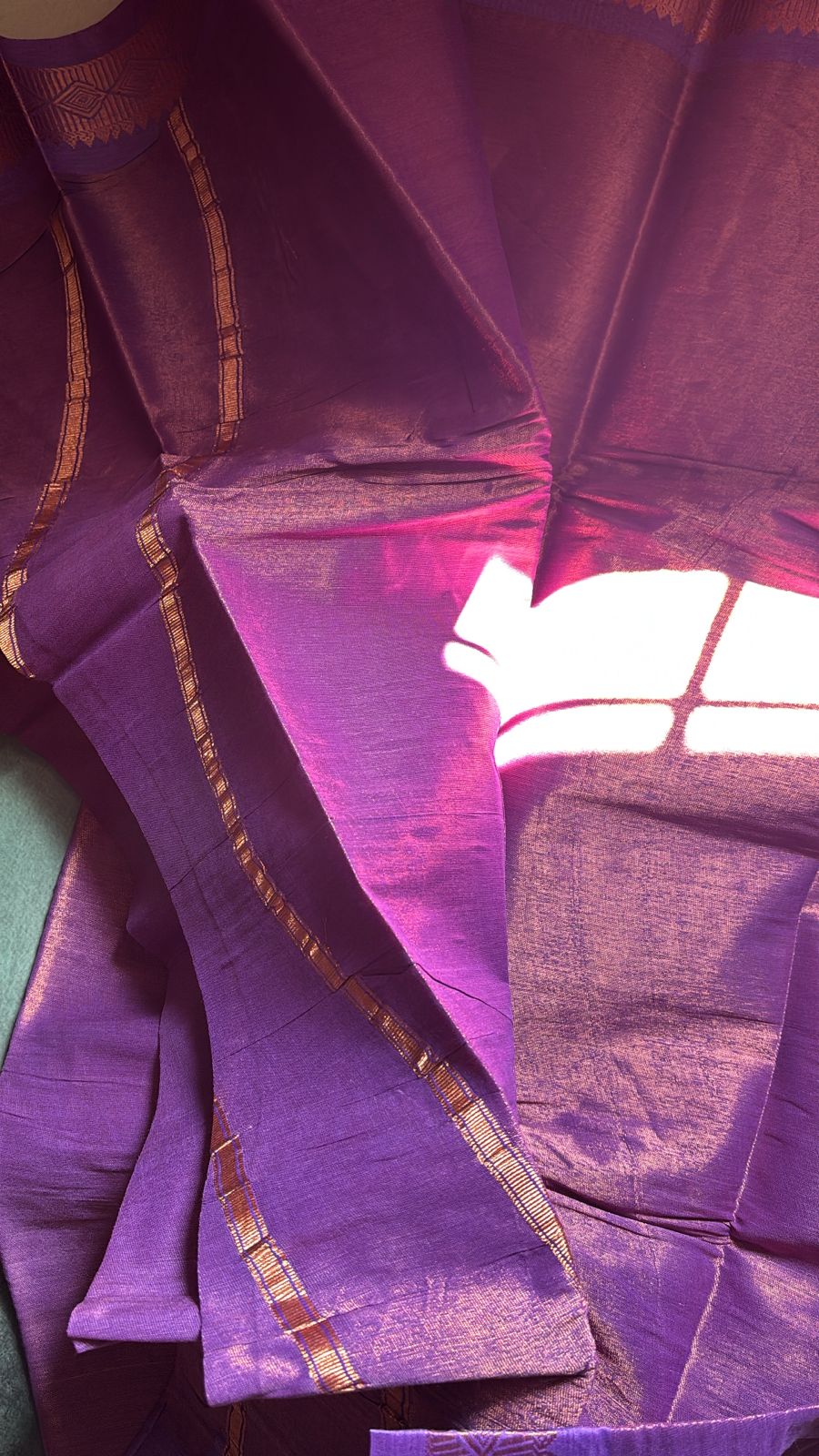 Sungudi Handloom tissue raga Sarees with running blouse