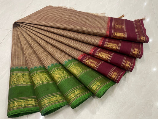 Sangita Ganga Jamuna Vintage korvai check saree