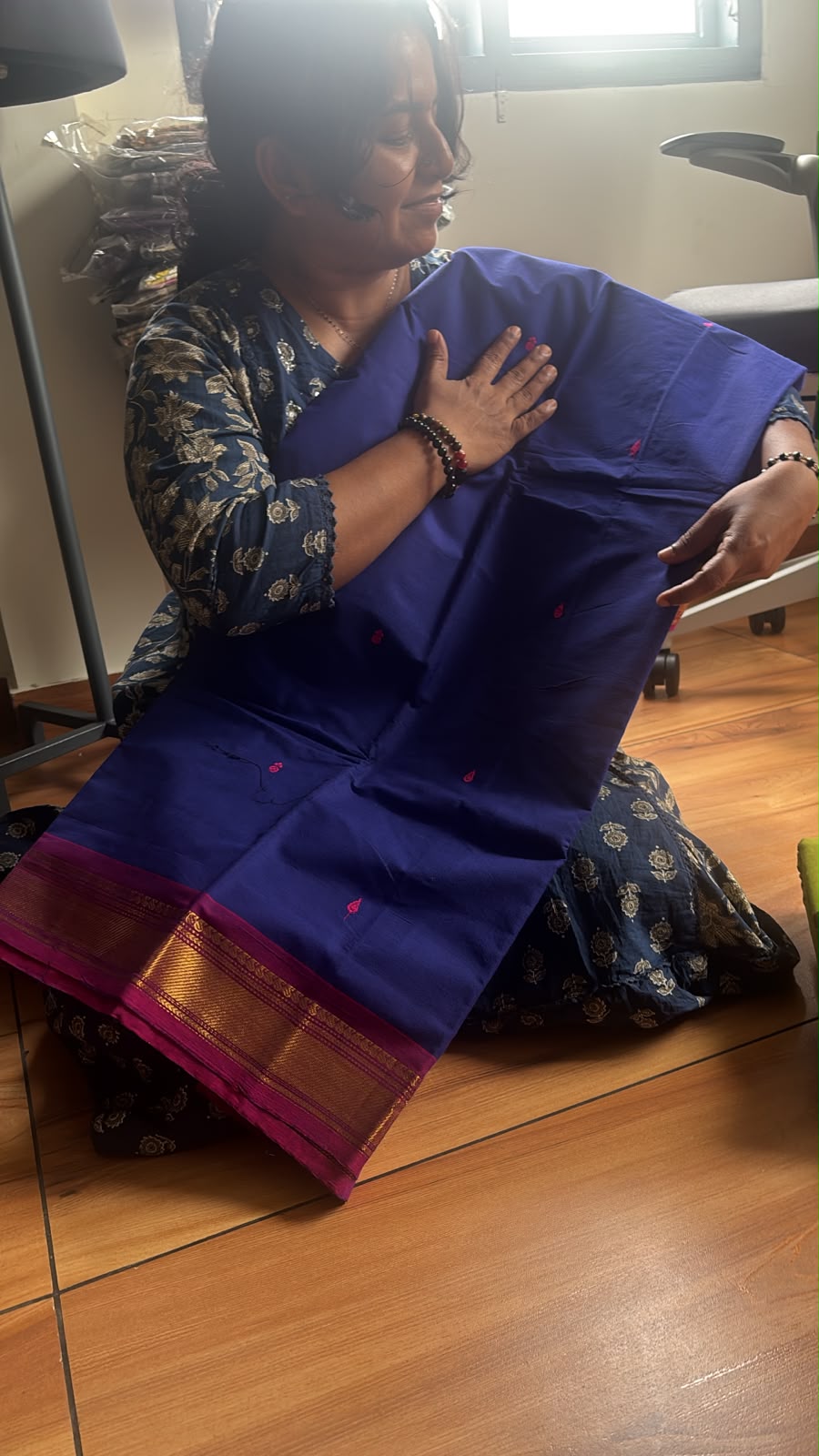Vintage dual tone festive cotton Saree SGS40