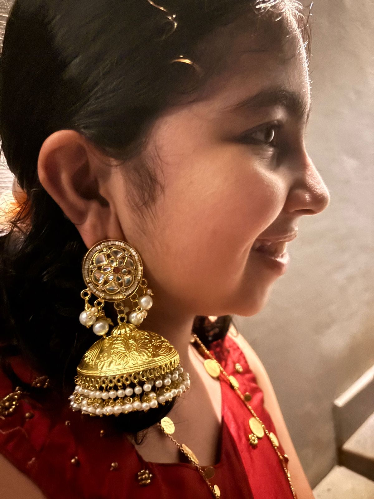Anti Tarnish Brass Jhumkas