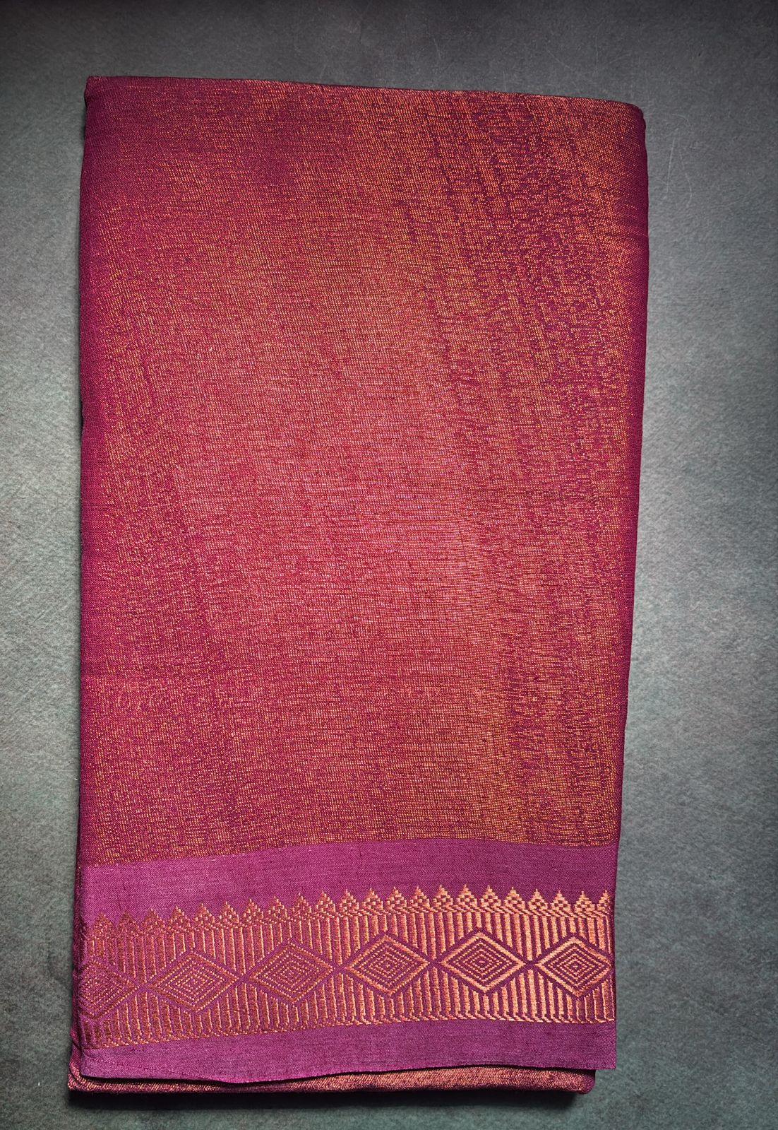 Tissue raga Sungudi cotton Sarees with running blouse pink