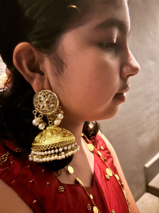 Anti Tarnish Brass Jhumkas