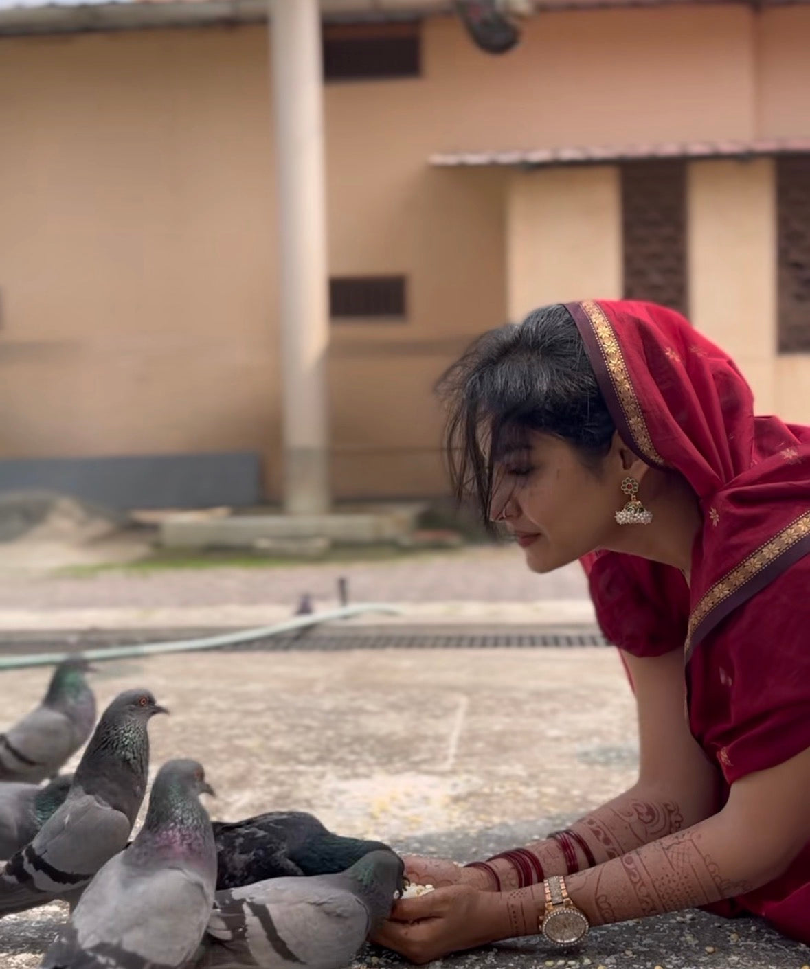 Kalyanika (कल्याणिका) Handloom Maheshwari Silk Cotton Sarees, Maroon  Sithara’s choice