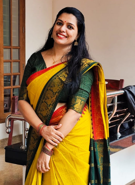 Pre order : Tarangini Handloom zari checks ganga jamuna sungudi sarees, Lakshmi fame