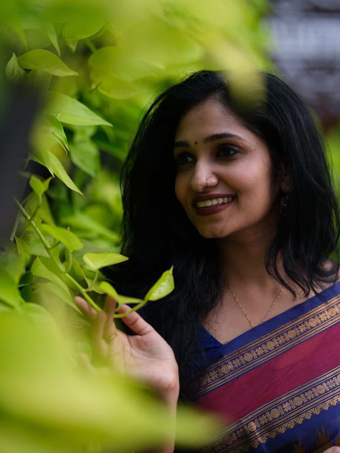Sangita Chettinad kanchi cotton rustic shade with temple border Saree