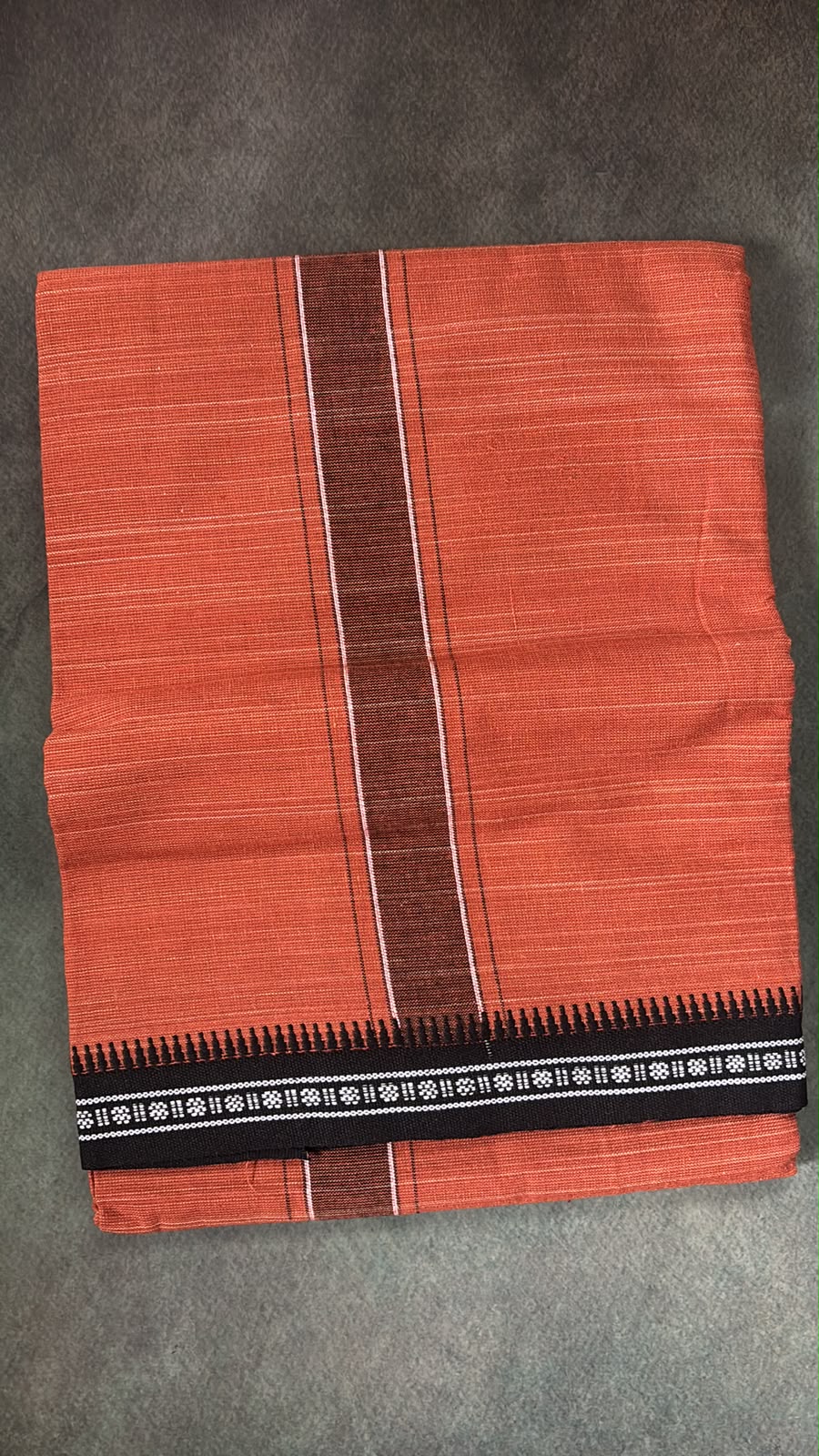 Premium quality pure cotton daily wear kavi Mundu dhothi men
