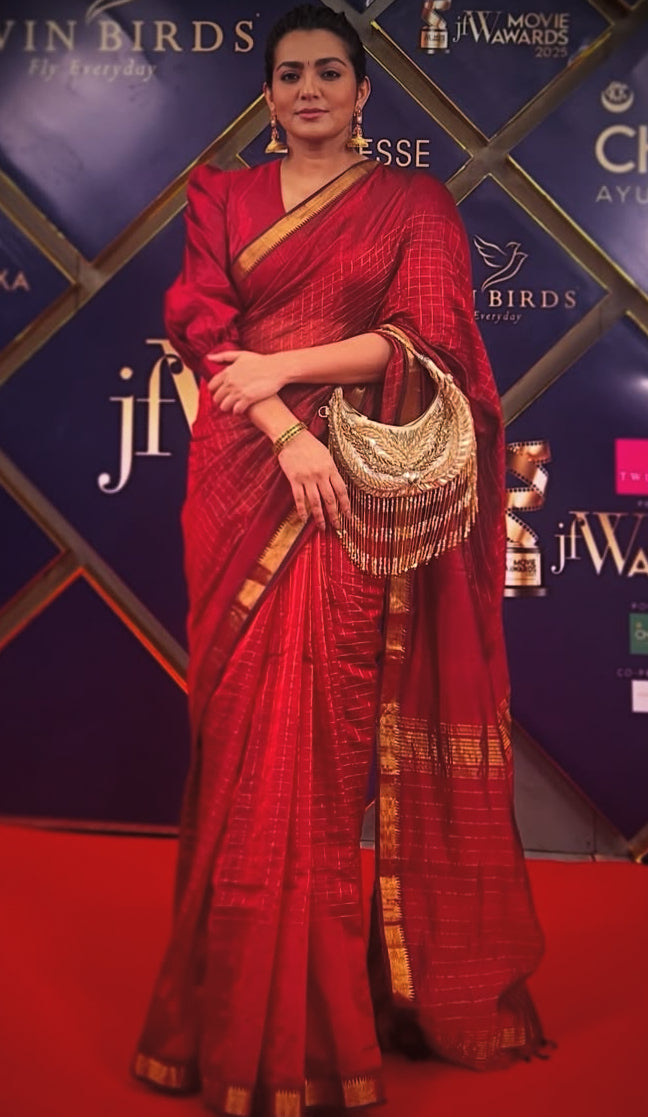 Mangalagiri pattu sarees maroon