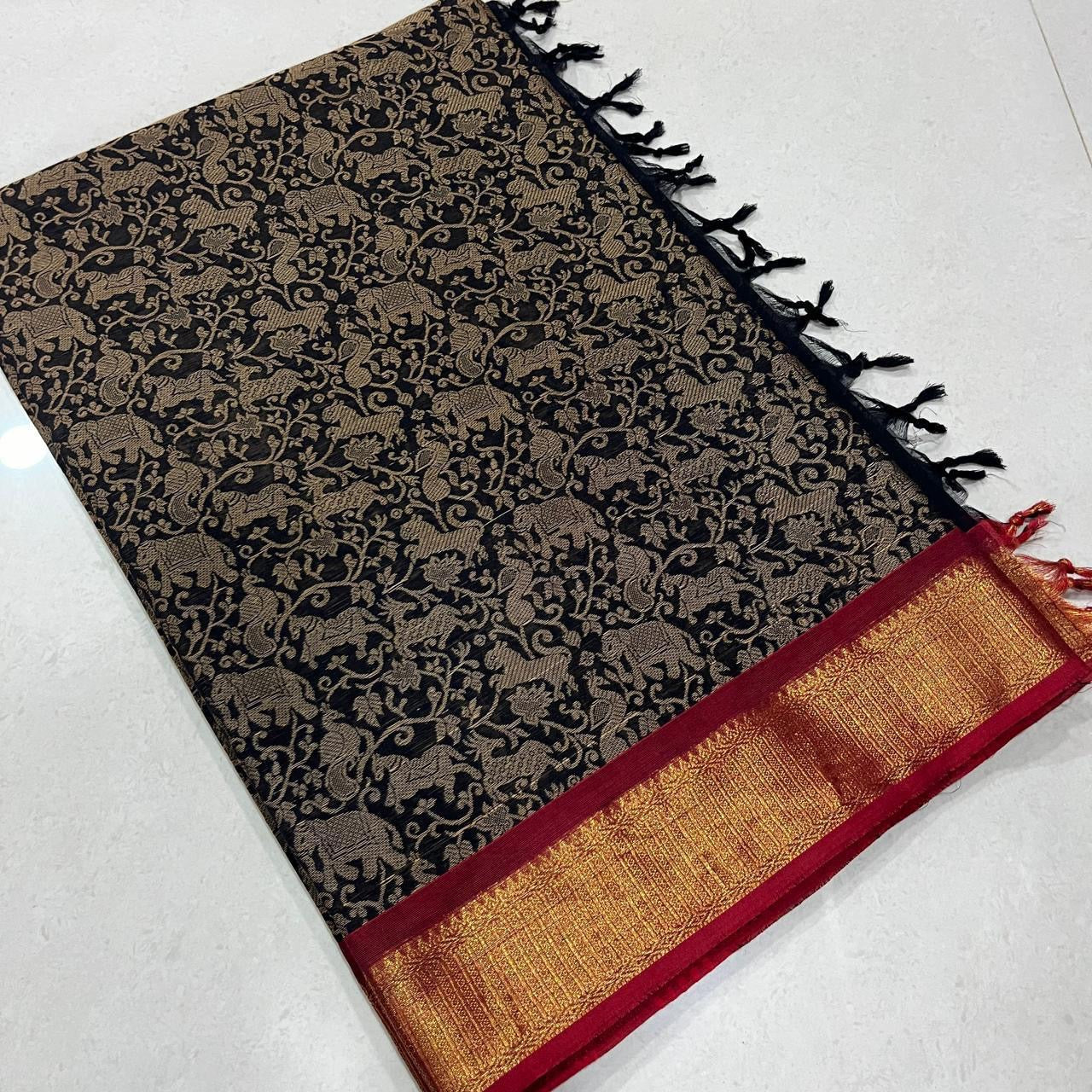 Vanashingaram Kanchi cotton Saree