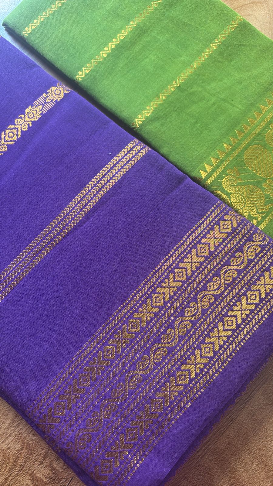 Rudraksha Velthari Sungudi Handloom Cotton Saree