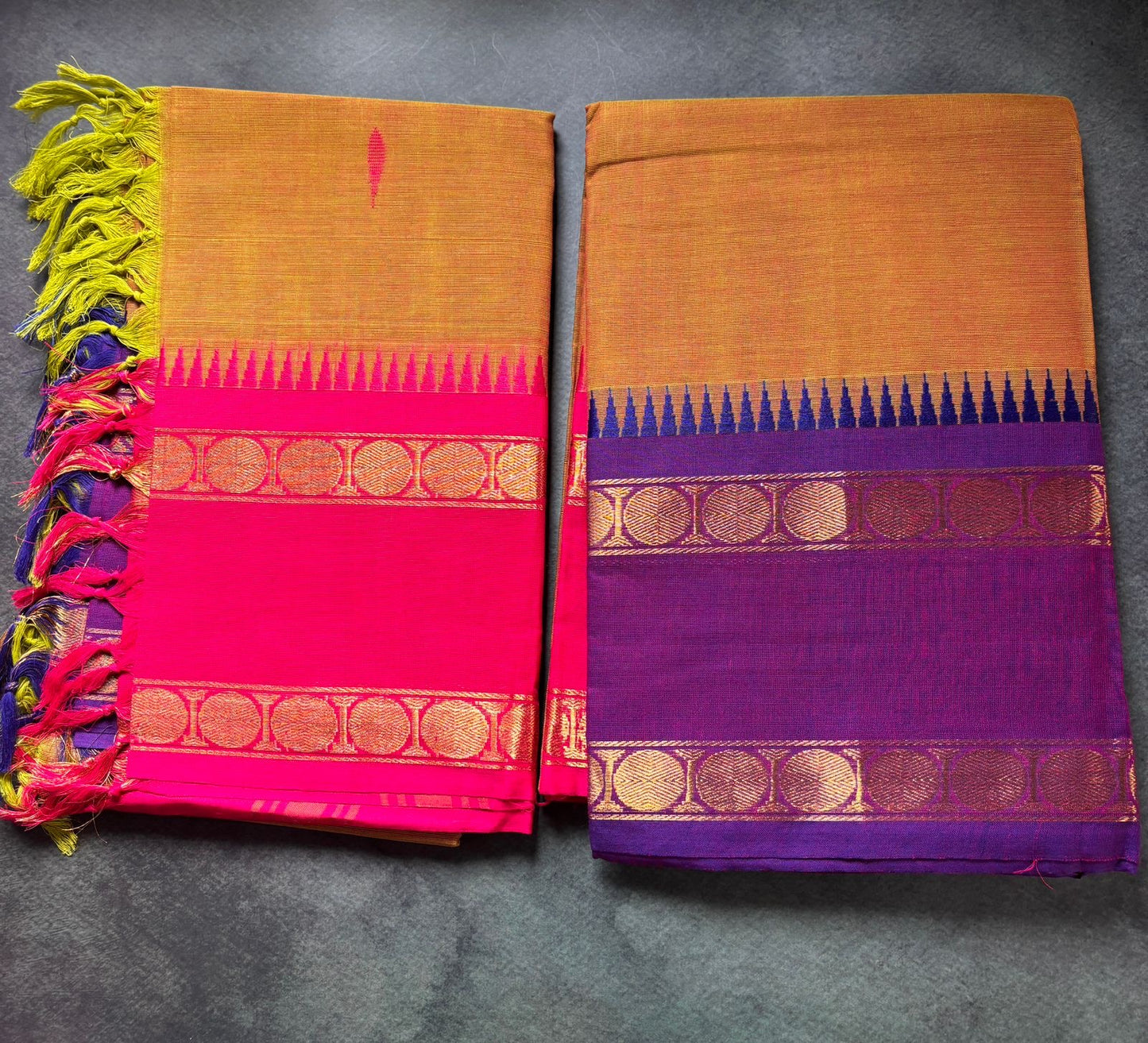Vintage Chettinad Suit Set Unstitched