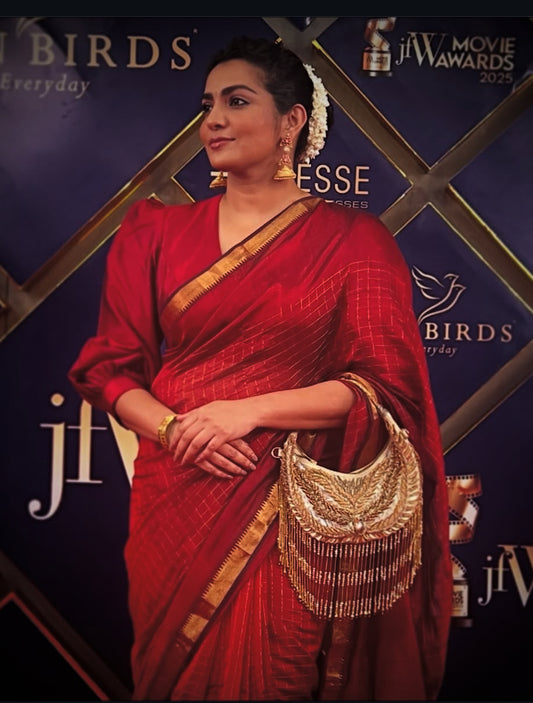 Mangalagiri pattu sarees maroon