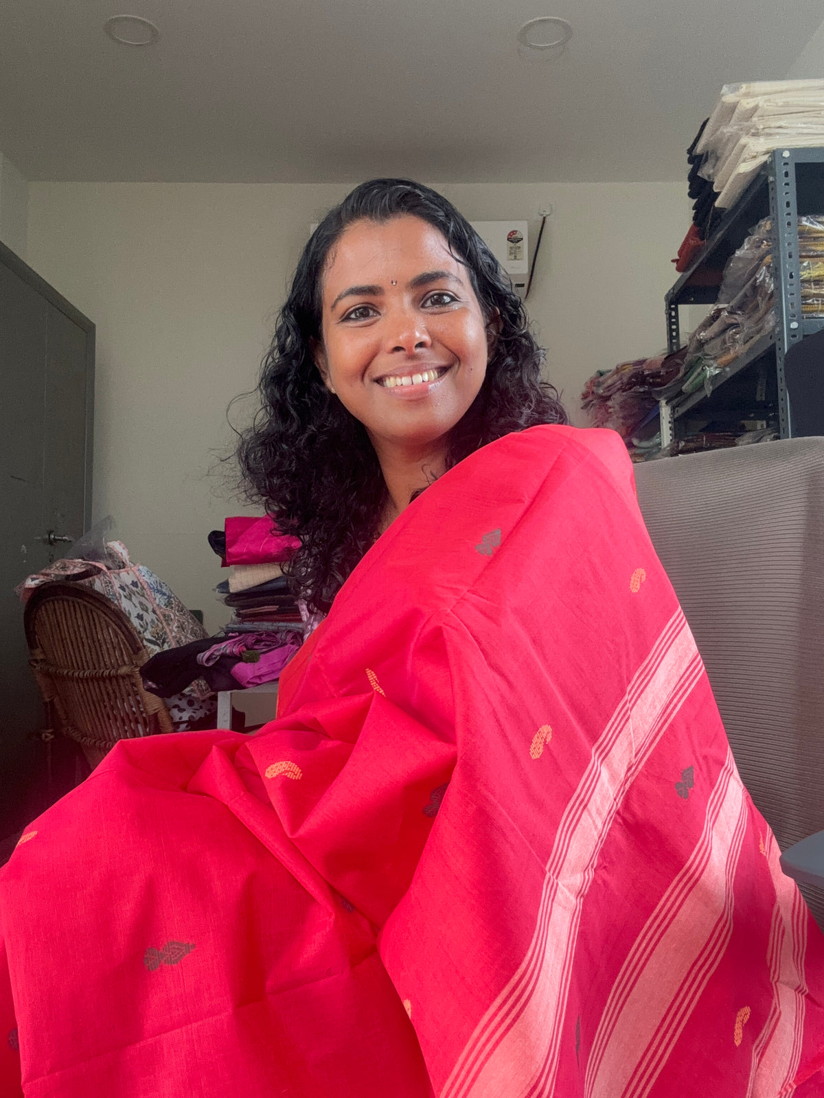 Festive Kanchi cotton Saree without blouse piece SGS43