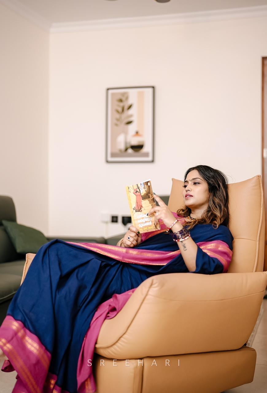 Tarangini vintage Navy blue and majenta Rudraksha border sungudi saree Rajila’s choice