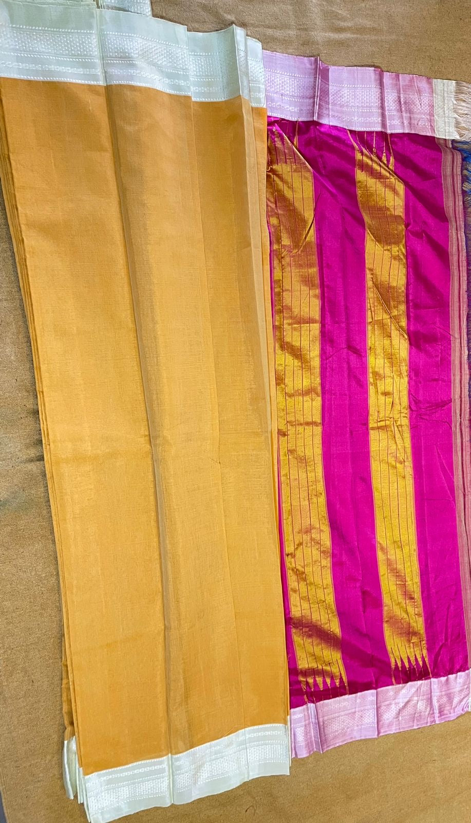 Ilkal Bola Handloom Silk Saree Chikki Paras Border with Pure Silk Pallu