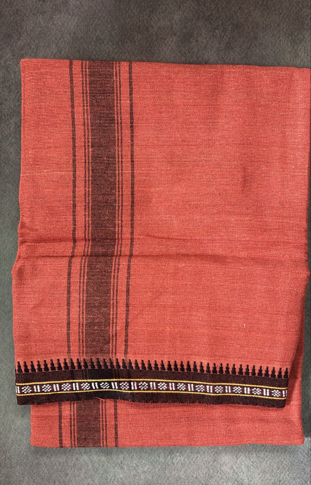 Pure cotton daily wear kavi Mundu gents