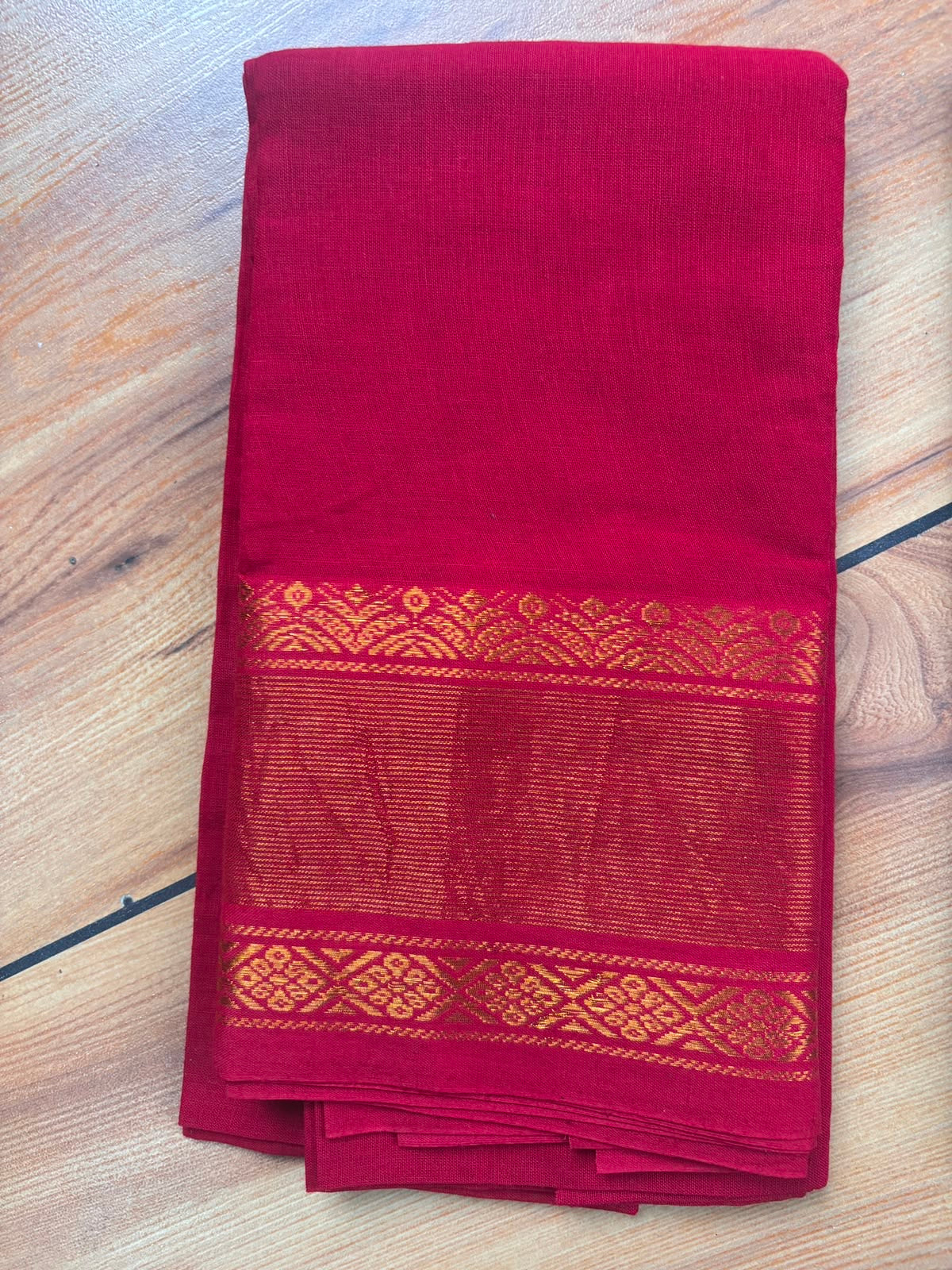 Sungudi handloom blouse piece combo of three black red and orange