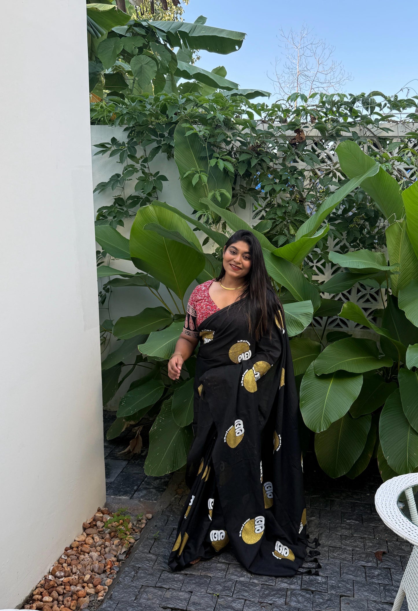 Malayalam font acha amma printed khadi cotton Saree