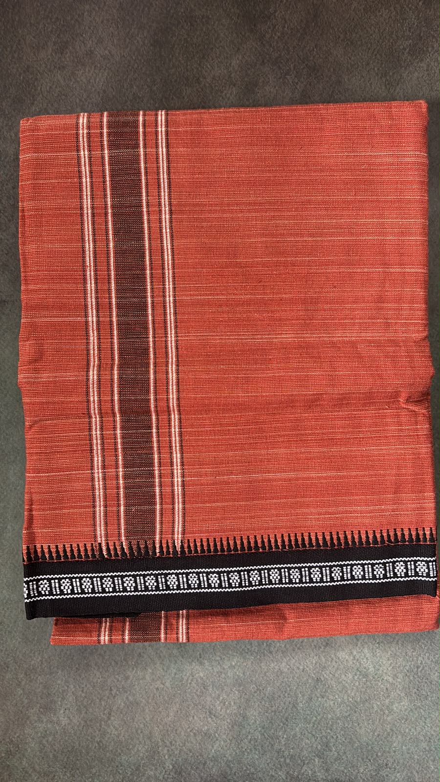 Premium quality pure cotton kavi Mundu gents dhothi 3