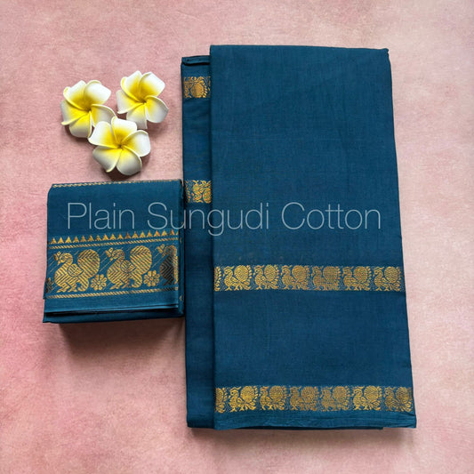 Tarangini retta petta sungudi cotton saree with blouse