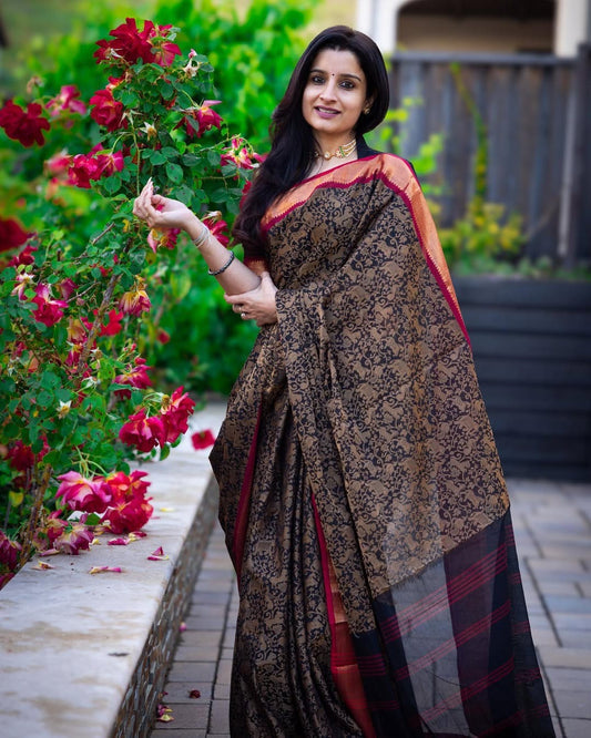 Vanashingaram Kanchi cotton Saree