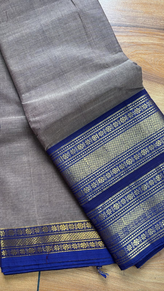 Metallic purple Kanchi cotton Saree SGS55