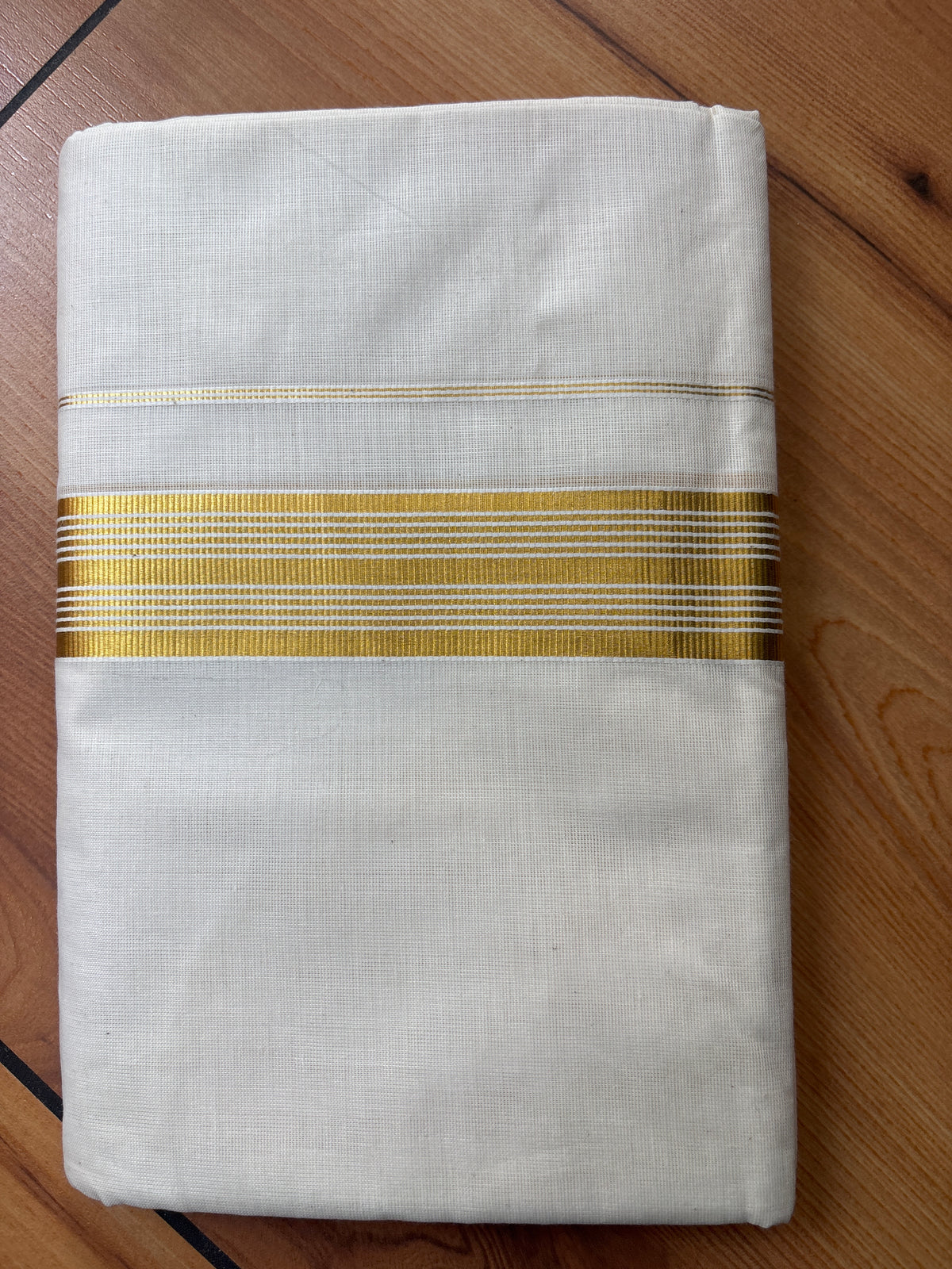 Pure cotton Gents Kasavu Double Mundu SAR66