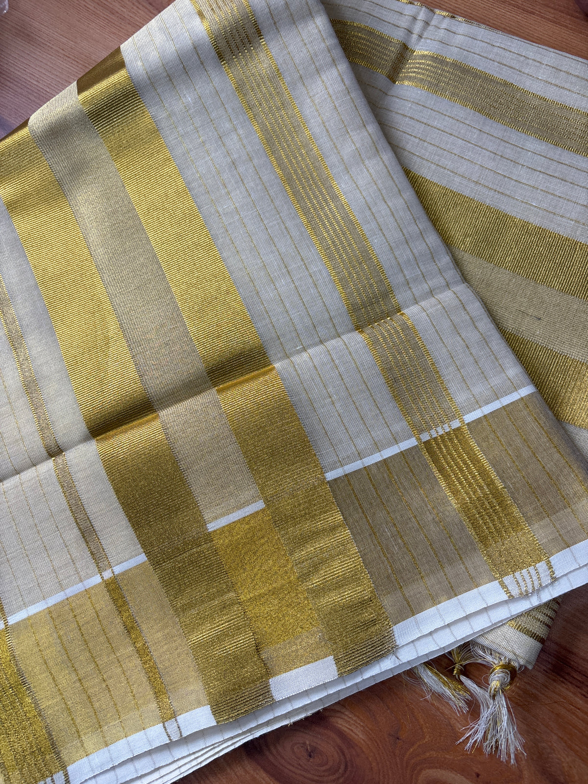 Premium bridal Kerala Tissue set Saree SAR74